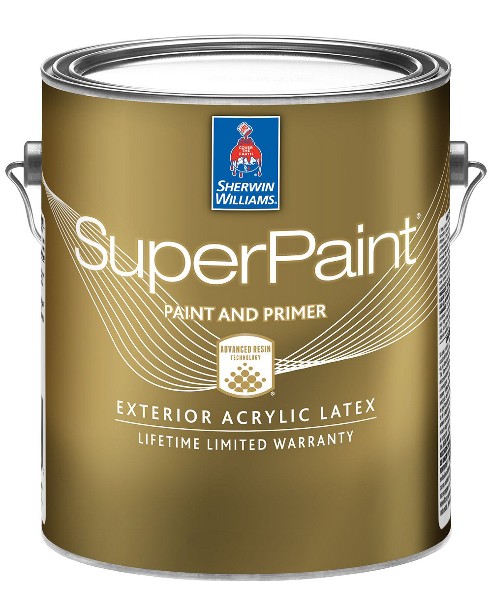 Sherwin-Williams SuperPaint Exterior Acrylic Latex paint can