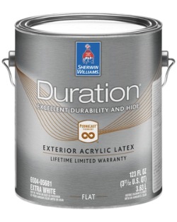 Sherwin-Williams Duration Exterior Acrylic Latex paint can